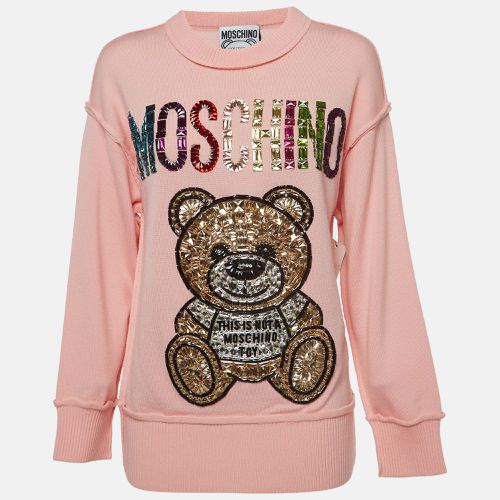 Moschino Wool Embellished Teddy Bear Sweater XS - Moschino Couture - Modalova