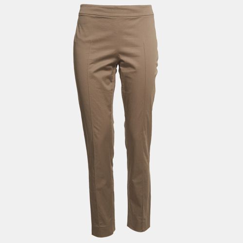 Moschino Cheap and Chic Brown Cotton Skinny Trousers M - Moschino Cheap and Chic - Modalova