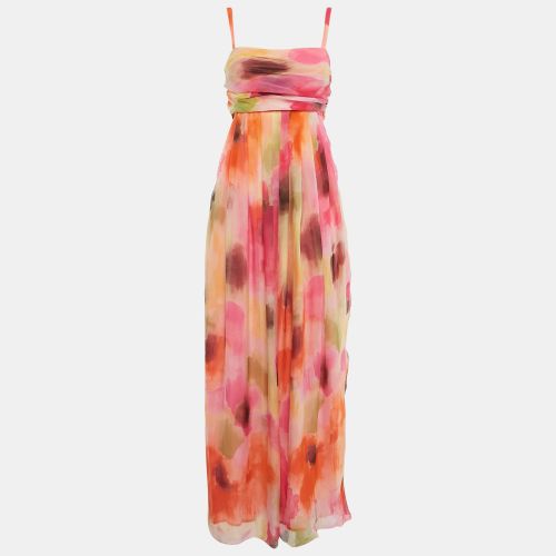 Moschino Cheap and Chic Multicolor Silk Blend Sleeveless Maxi Dress S - Moschino Cheap and Chic - Modalova