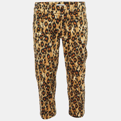 Moschino Jeans Multicolor Animal Printed Cotton Capri Pants M - Moschino Jeans - Modalova