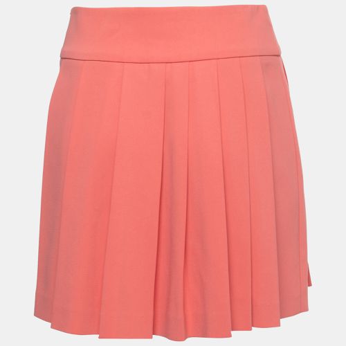 Moschino Pink Crepe Pleated Mini Skirt S - Moschino - Modalova