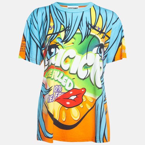 Moschino Multicolor Juice Box Cartoon Print Cotton T-Shirt L - Moschino - Modalova