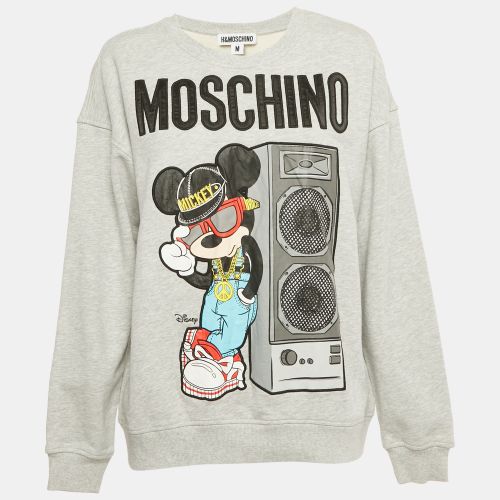 Moschino x H&M x Disney Grey Mickey Embroidered Cotton Sweatshirt M - Moschino - Modalova