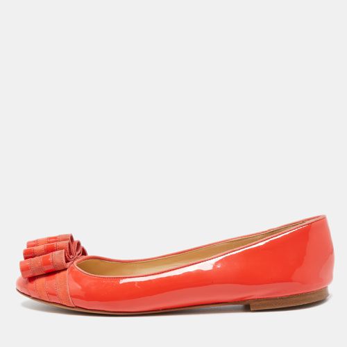 Moschino Orange Patent Leather Ballet Flats Size 40 - Moschino - Modalova