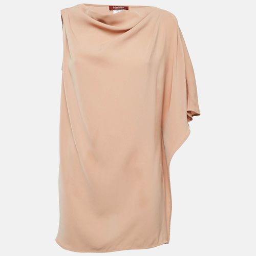 Light Crepe Draped Neck Top M - Max Mara Studio - Modalova