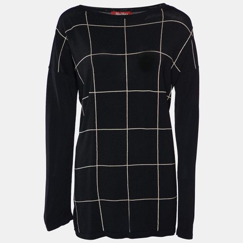 Max Mara Studio Black Knit Long Sleeve Top S - Max Mara Studio - Modalova