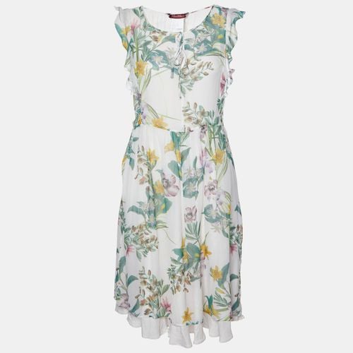 Max Mara Studio Multicolor Floral Printed Silk Short Dress L - Max Mara Studio - Modalova