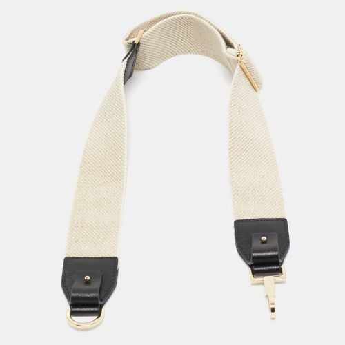 Max Mara Beige/Black Canvas and Leather Shoulder Bag Strap - Max Mara - Modalova