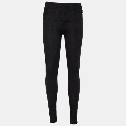 Max Mara Black Faux Suede Leggings S - Max Mara - Modalova