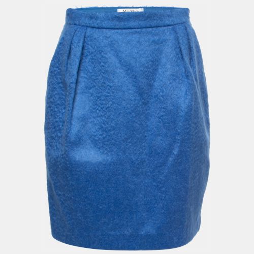 Max Mara Blue Mohair Wool Pencil Skirt M - Max Mara - Modalova