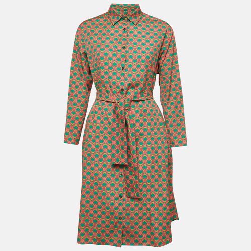 Weekend Max Mara Multicolor Printed Cotton Belted Shirt Dress S - Weekend Max Mara - Modalova