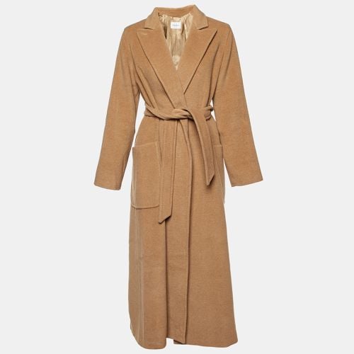 Max Mara Brown Camel Wool Belted Long Coat M - Max Mara - Modalova