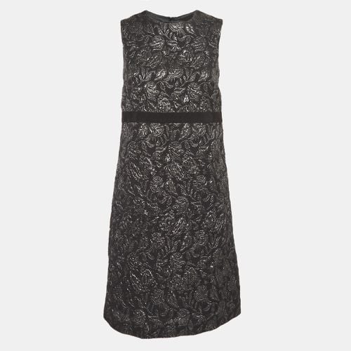 Max Mara Black Floral Brocade Sheath Dress M - Max Mara - Modalova