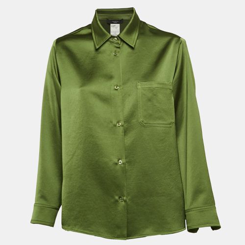 Satin Button Front Shirt M - Max Mara - Modalova