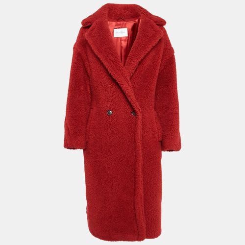 Max Mara Red Teddy Bear Double Breasted Coat M - Max Mara - Modalova