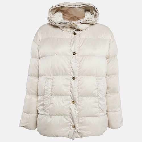 Max Mara The Cube Cream Polyamide Reversible Down Jacket S - Max Mara - Modalova