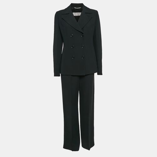 Max Mara Black Crepe Tailored Pants Suit M - Max Mara - Modalova