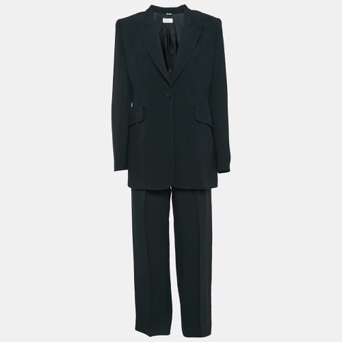 Pianoforte di Max Mara Black Crepe Single Breasted Pants Suit L - Max Mara - Modalova