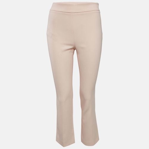 Max Mara Light Pink Crepe Straight Fit Trousers XS - Max Mara - Modalova