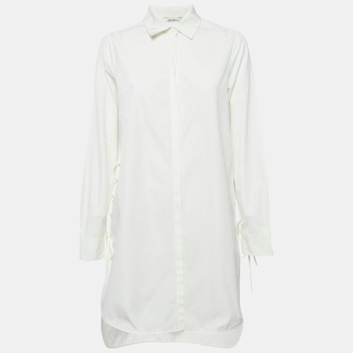 Cotton Lace-Up Shirt Dress S - Max Mara - Modalova