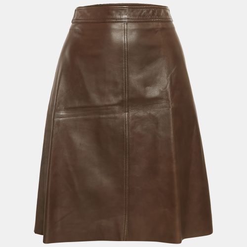 Leather Knee Length Skirt M - Max Mara - Modalova