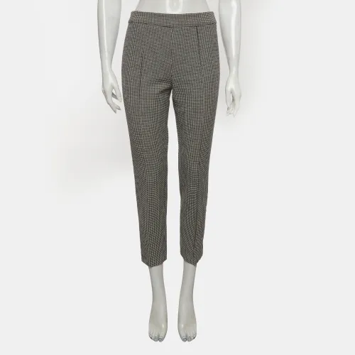 Houndstooth Wool Blend Trousers M - Max Mara - Modalova