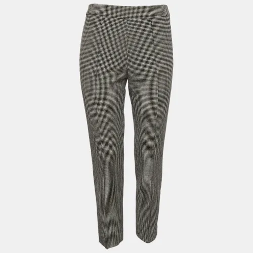 Houndstooth Wool Blend Trousers M - Max Mara - Modalova