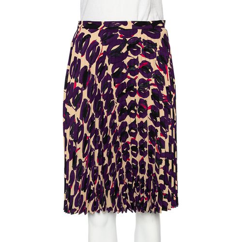 Max Mara Studio Multicolored Printed Georgette Pleated Skirt S - Max Mara Studio - Modalova