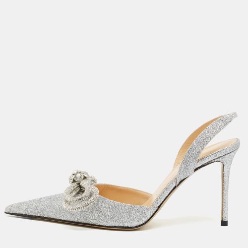 Double Bow Size 38 Glitter Slingback Pumps - Mach & Mach - Modalova