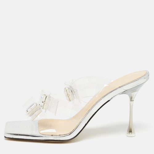 Mach & Mach Transparent PVC French Triple Bow Slide Sandals Size 37 - Mach & Mach - Modalova