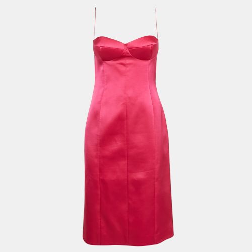 Magda Butrym Pink Satin Strappy Mini Dress S - Magda Butrym - Modalova