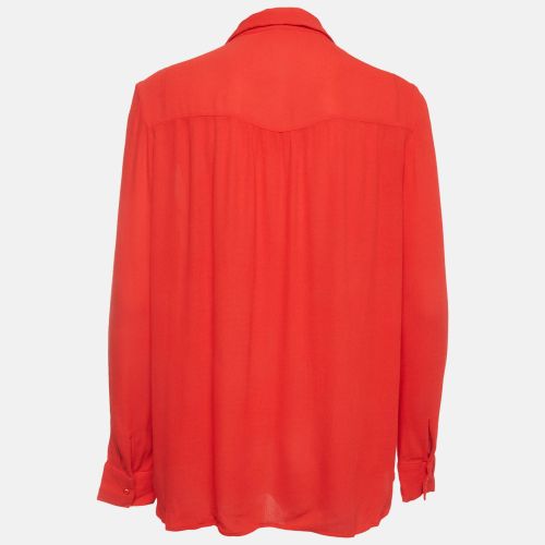 Crinkled Gauze Button Down Coleta Blouse S - Maje - Modalova