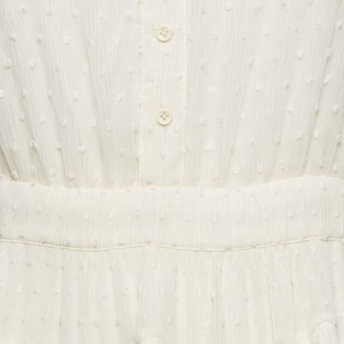 Swiss Dots Chiffon Tiered Rustivan Mini Dress M - Maje - Modalova