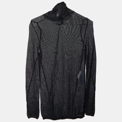 Lurex Mesh Martinique Turtleneck Pullover S - Maje - Modalova