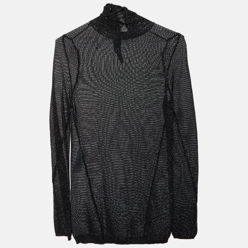 Lurex Mesh Martinique Turtleneck Pullover S - Maje - Modalova