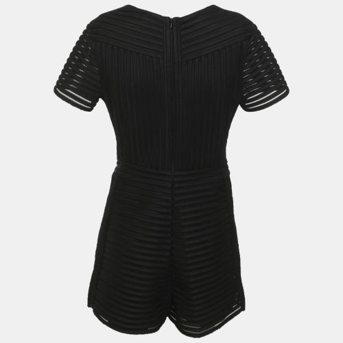 Jersey and Mesh Layered Rumper S - Maje - Modalova