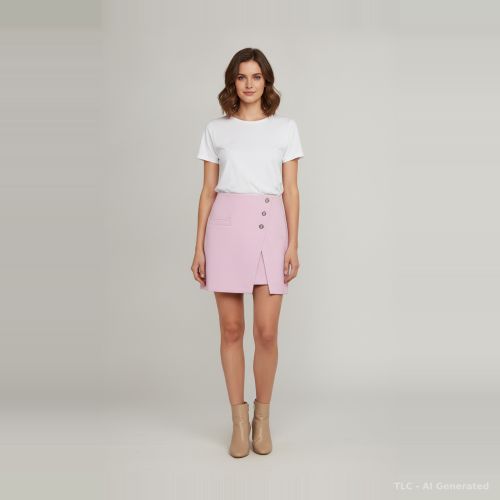 Wool Blend Asymmetric Mini Skirt S - Maje - Modalova