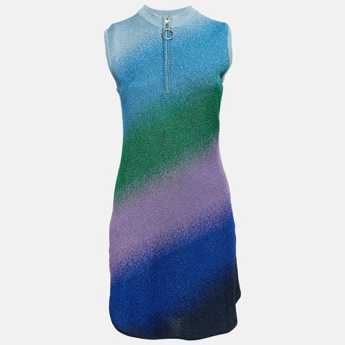 Maje Multicolor Lurex Knit Sleeveless Mini Dress M - Maje - Modalova