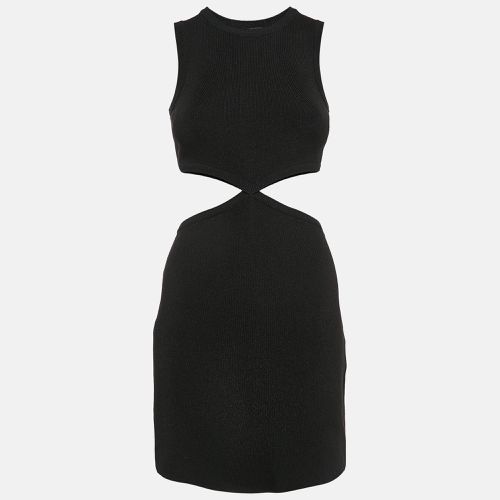 Lurex Rib Knit Cut Out Detail Bodycon Dress S - Maje - Modalova