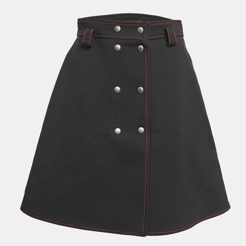 Louis Vuitton Black Crepe Buttoned Mini Skirt M - Maje - Modalova