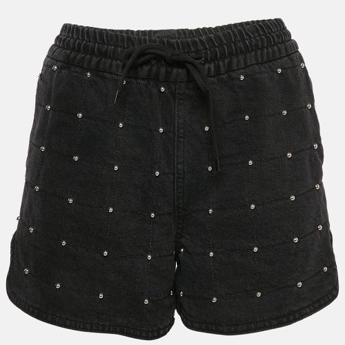 Maje Black Studded Denim Shorts M Waist 27" - Maje - Modalova