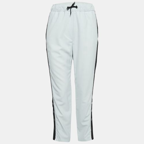 Maje Blue Striped Wool Blend Trousers S - Maje - Modalova