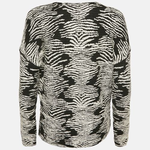 White Textured Knit Long Sleeve Top S - Maje - Modalova