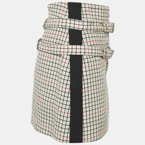 Checks Cotton Blend Mini Skirt S - Maje - Modalova