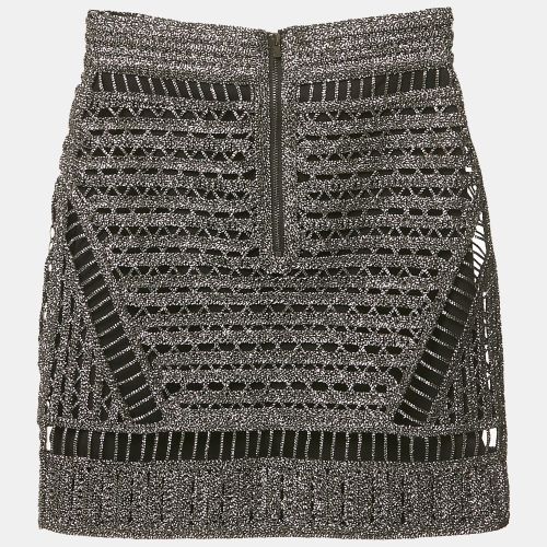 Lurex Crochet Mini Skirt S - Maje - Modalova