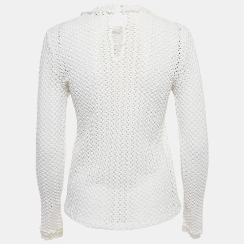 Textured Crochet Long Top S - Maje - Modalova
