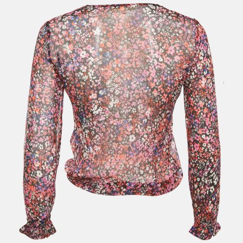 Abstract Print Silk Top S - Maje - Modalova