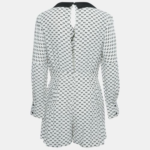 Bow Print Crepe Playsuit M - Maje - Modalova