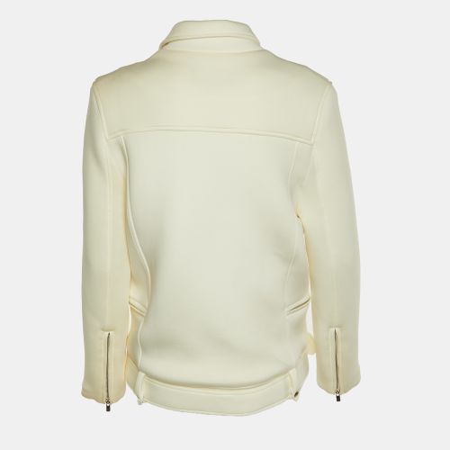 Maje Ivory Cady Biker Jacket M - Maje - Modalova