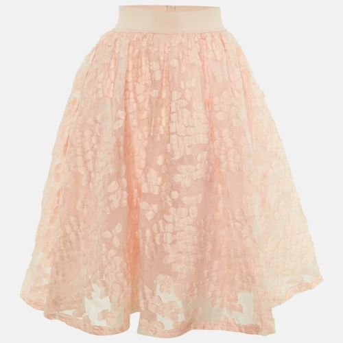 Maje Peach Fil Coupe Mesh Joshua Rose Short Skirt L - Maje - Modalova